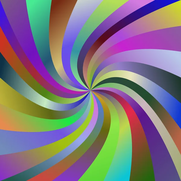 Multicolored abstract spiral ray background