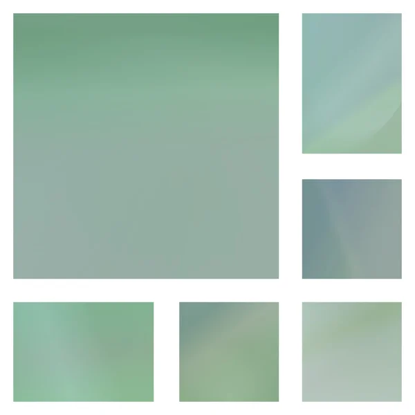Pale green abstract background set