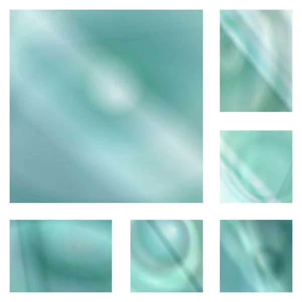 Light teal gradient abstract background set