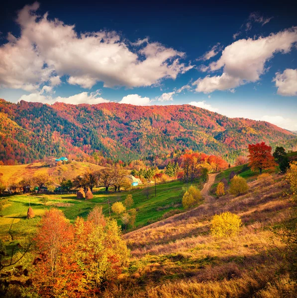 Autumn  in the mountain village