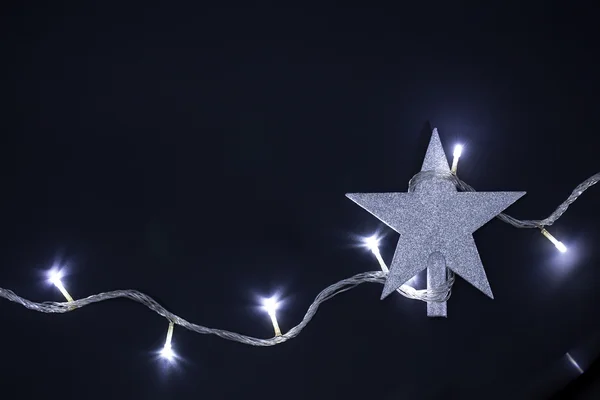Christmas star with Christmas lighting blubs