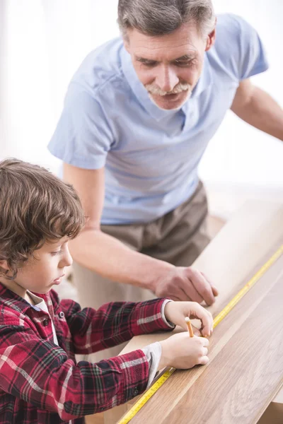 Grandfather and grandson