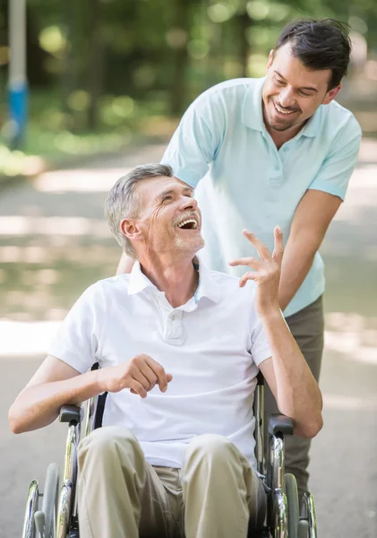 Old man at hospital