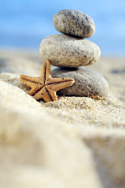 Starfish and zen stones