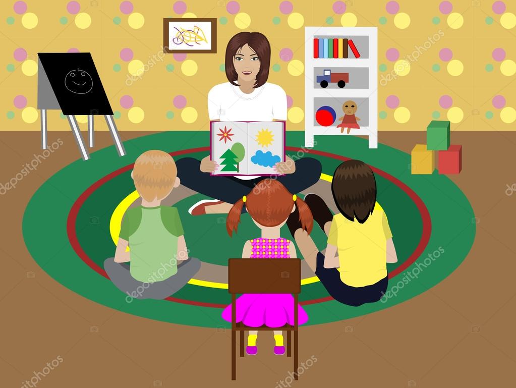 Profesora guardería — Vector de stock © Leya1703 #52199839 Profesora guardería — Vector de stock © Leya1703 #52199839