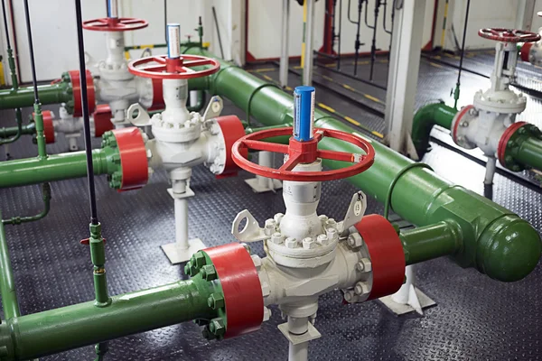 Pipeline valves in pump station