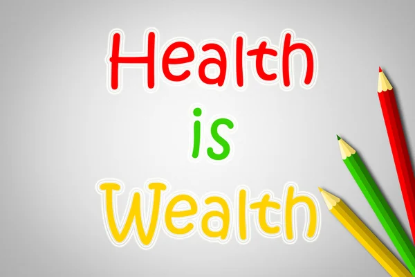 Health Is Wealth Concept