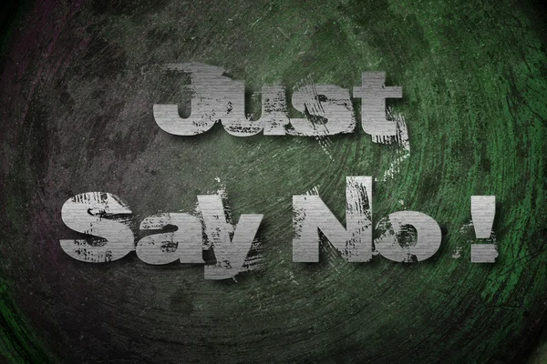 Just Say No Concept