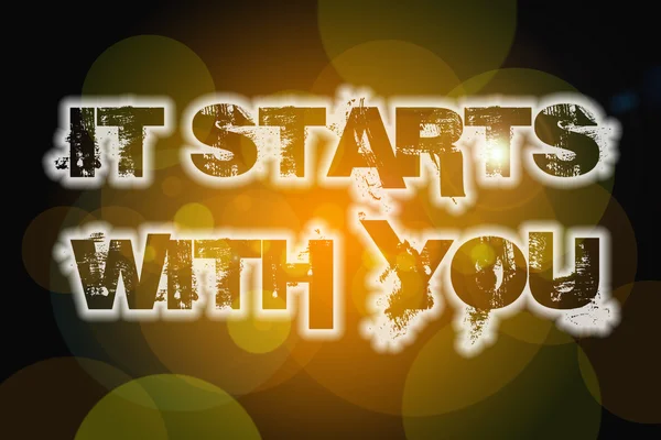 It Starts With You Concept