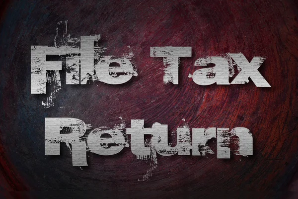 File Tax Return Concept