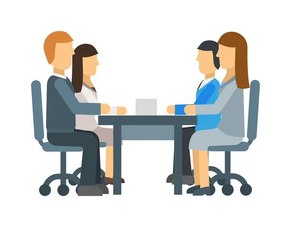 Business meeting vector illustration.