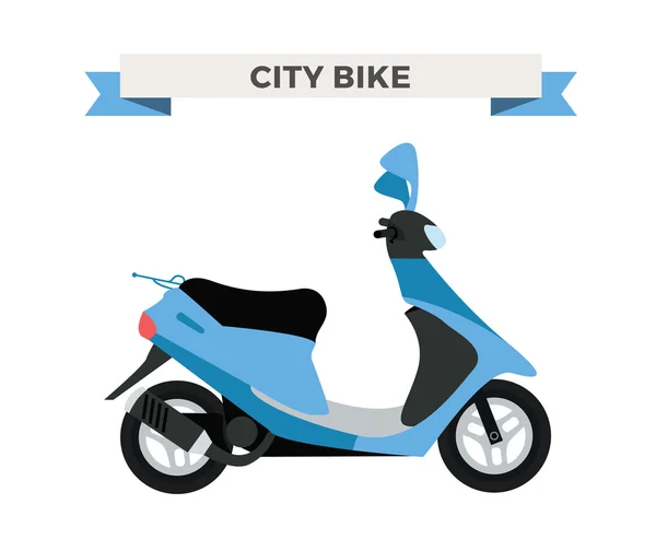 Vector motorcycle illustration. Moto bike isolated on white background