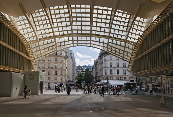 PARIS, FRANCE - AUGUST 5, 2016: entrance forum les halles in paris, france