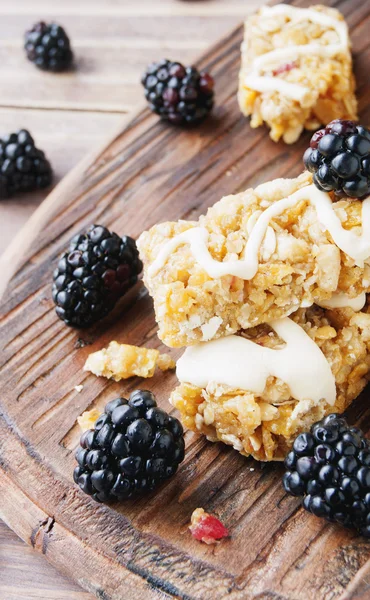 Cookies of cereals with fruit and berries