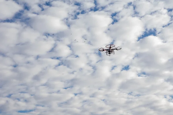 Drone on the sky background