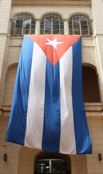 Cuba Flag Flying in Havana