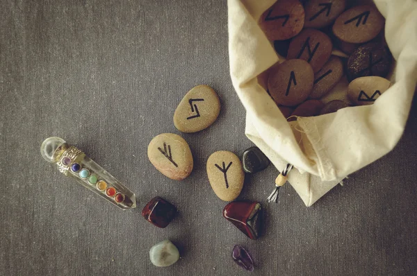 Runes and tarot cards