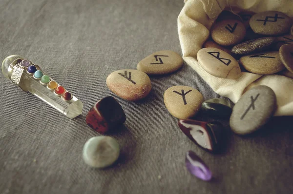 Runes and tarot cards