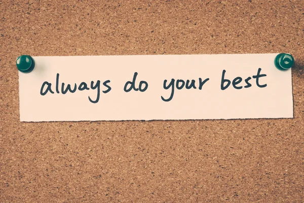 Always do your best