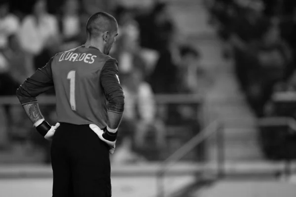 Victor Valdes during the game