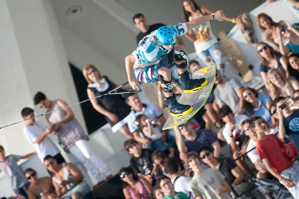 Athlete during performance at Red Bull Art of Wake