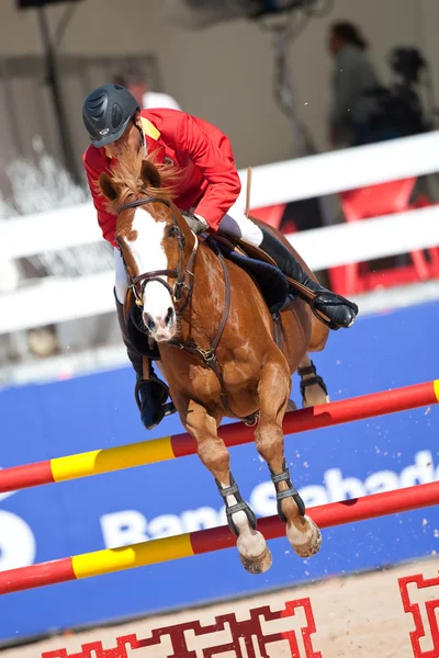 Rider on the horse during  Global Champions Tour of Spain