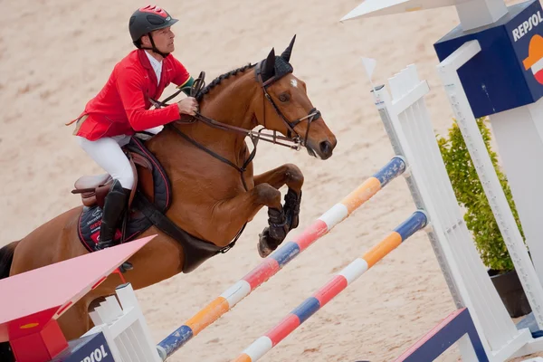 Rider on the horse during  Global Champions Tour of Spain