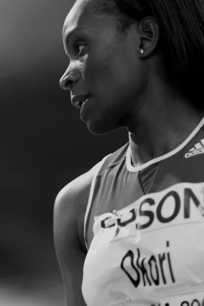 Reïna-Flor Okori competes in the Women's 60 metres hurdles