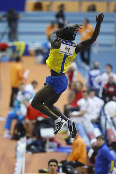 Alhaji Jeng competes in the Men's pole vault