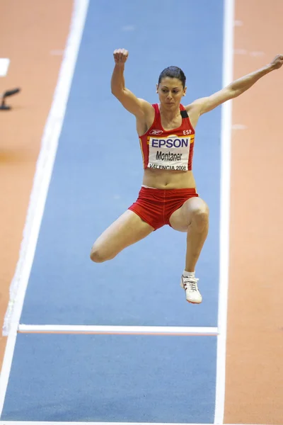 Concepcion Montaner competes in the Women\'s long jump