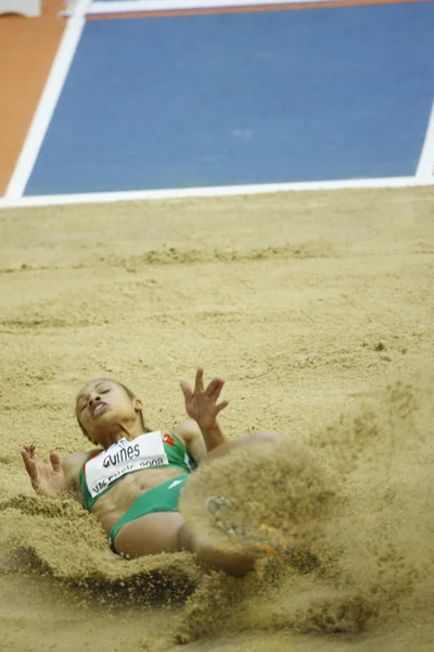 Naide Gomes competes at the Women\'s long jump