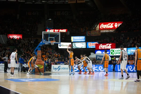 Players during Spanish League match