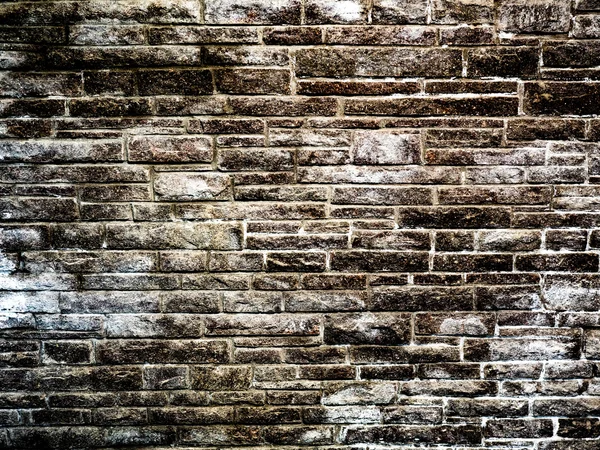 Brick wall corroded by salt