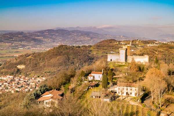 View of the hills of Montecchio Maggiore (Vicenza, Italy).
