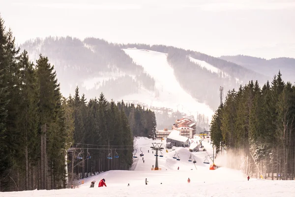 Ukraine, ski resort Bukovel, track