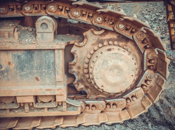 Crawler excavator. Iron ore mines. Liberia, West Africa