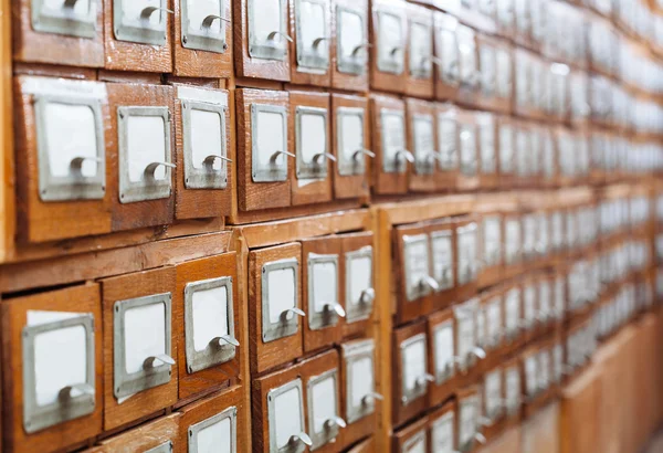 Library file cabinet drawers