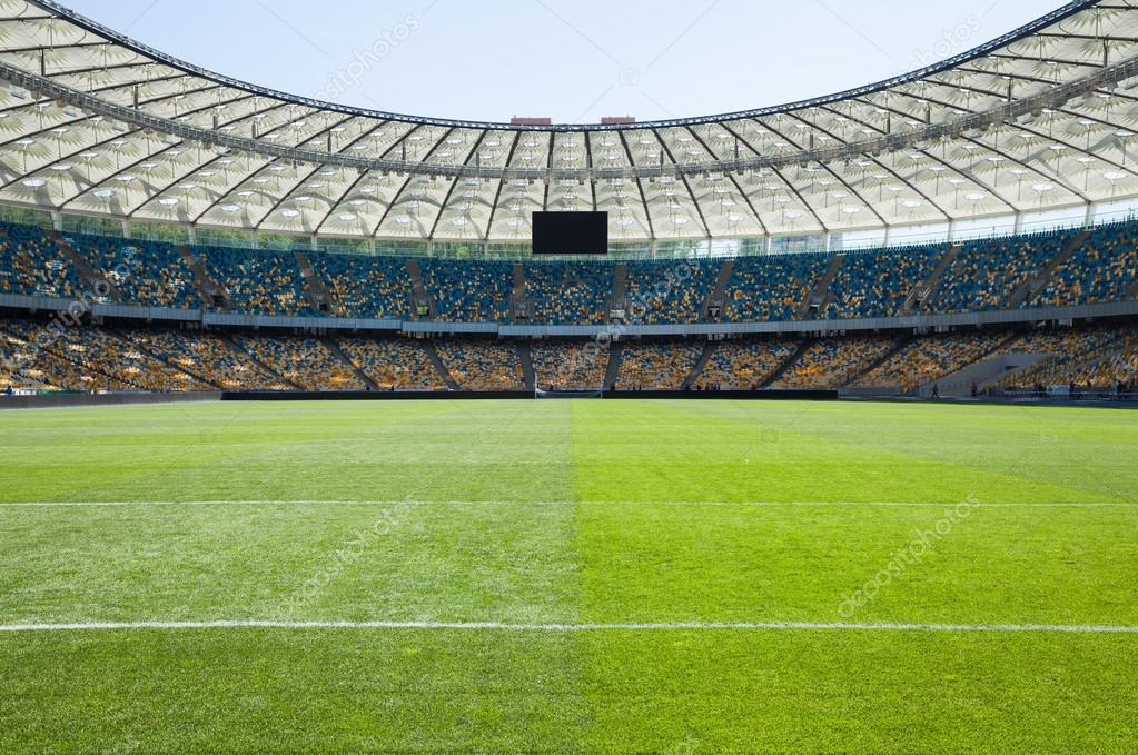 Empty football field — Stock Photo © 4masik 61060773
