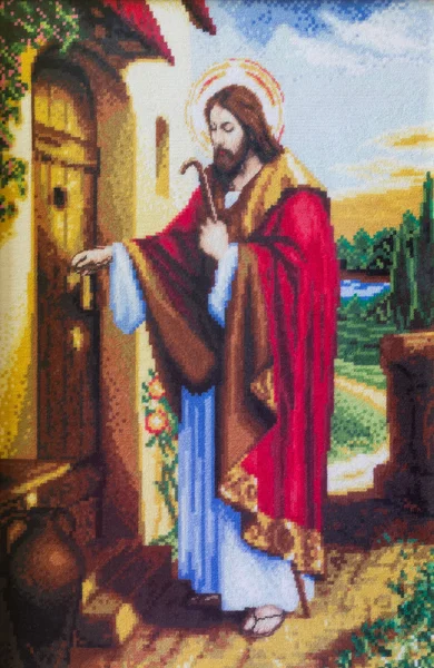 Jesus at the door of house gobelin