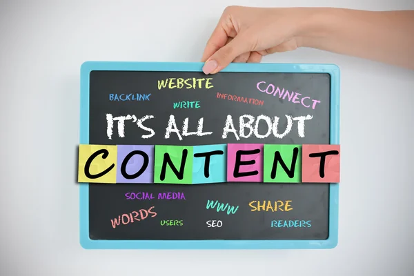 It\'s all about content concept