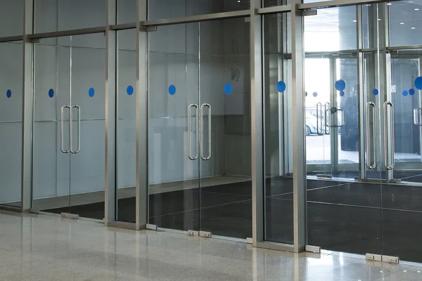 Glass doors. Business Centre