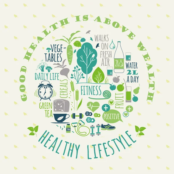 Healthy lifestyle background