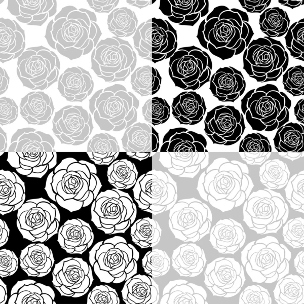 Floral seamless pattern set