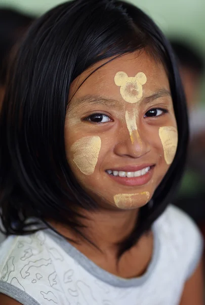 An unidentified young girl on December 22, 2013 in Mandalay, Myanmar
