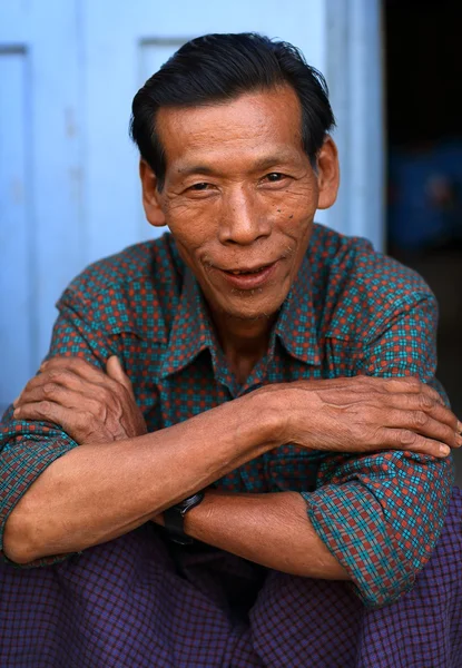 An unidentified Burmese man