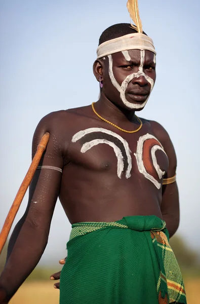 An unidentified Mursi warrior