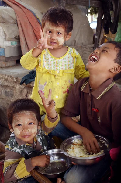 Unidentified Burmese children