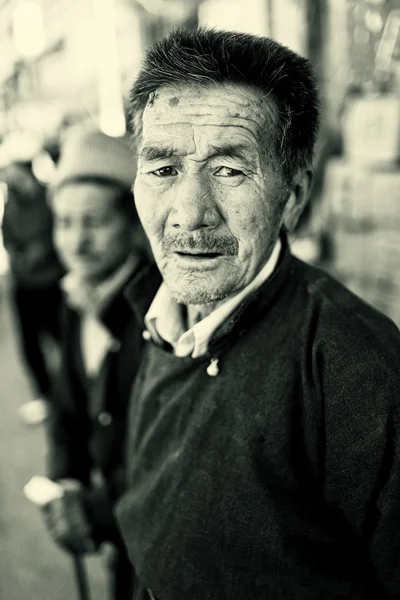 Portrait of an old man in Ladakh, India