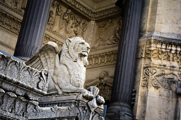 Lion statue at Lyon city, France