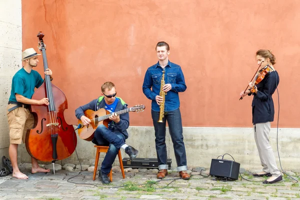 Warsaw. Street musicians.